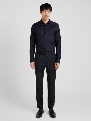 ARMANI EXCHANGE Slim fit Πουκάμισο για το γραφείο σε μπλε