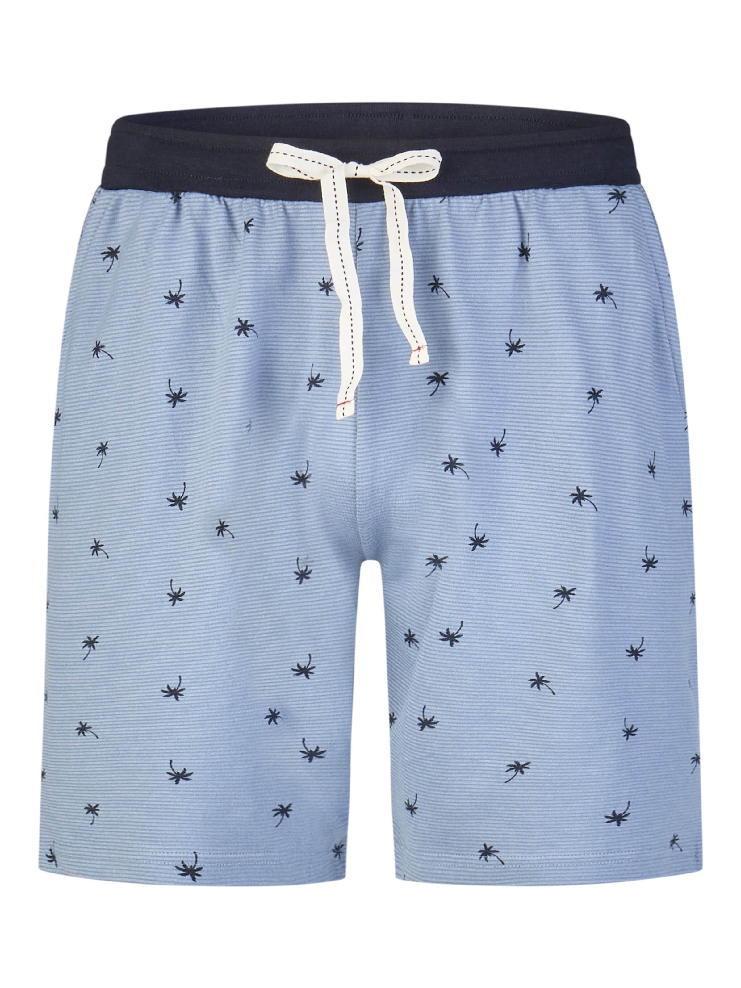 Phil & Co. Berlin Pajama short 'Phil & Co Heren Shortama Korte Pyjama Set' in Blue