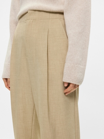 MOS MOSHLoosefit Hlače na crtu 'MMLeysa' - bež boja