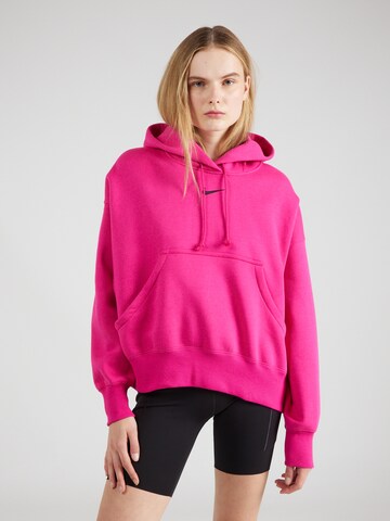 Sweat-shirt 'Phoenix Fleece' Nike Sportswear en rose : devant