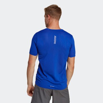 T-Shirt fonctionnel 'Adizero' ADIDAS PERFORMANCE en bleu