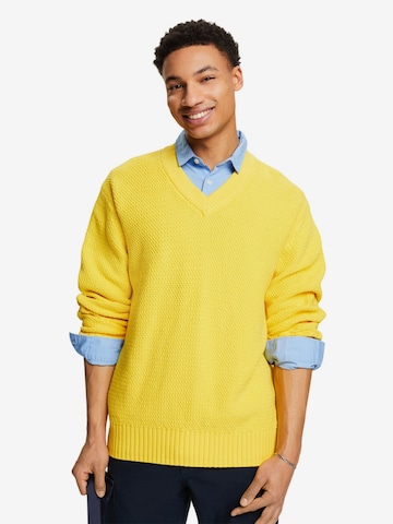 Pull-over ESPRIT en jaune : devant