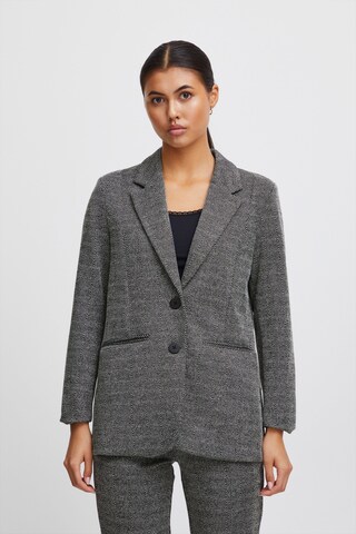 ICHI Blazer in Black: front