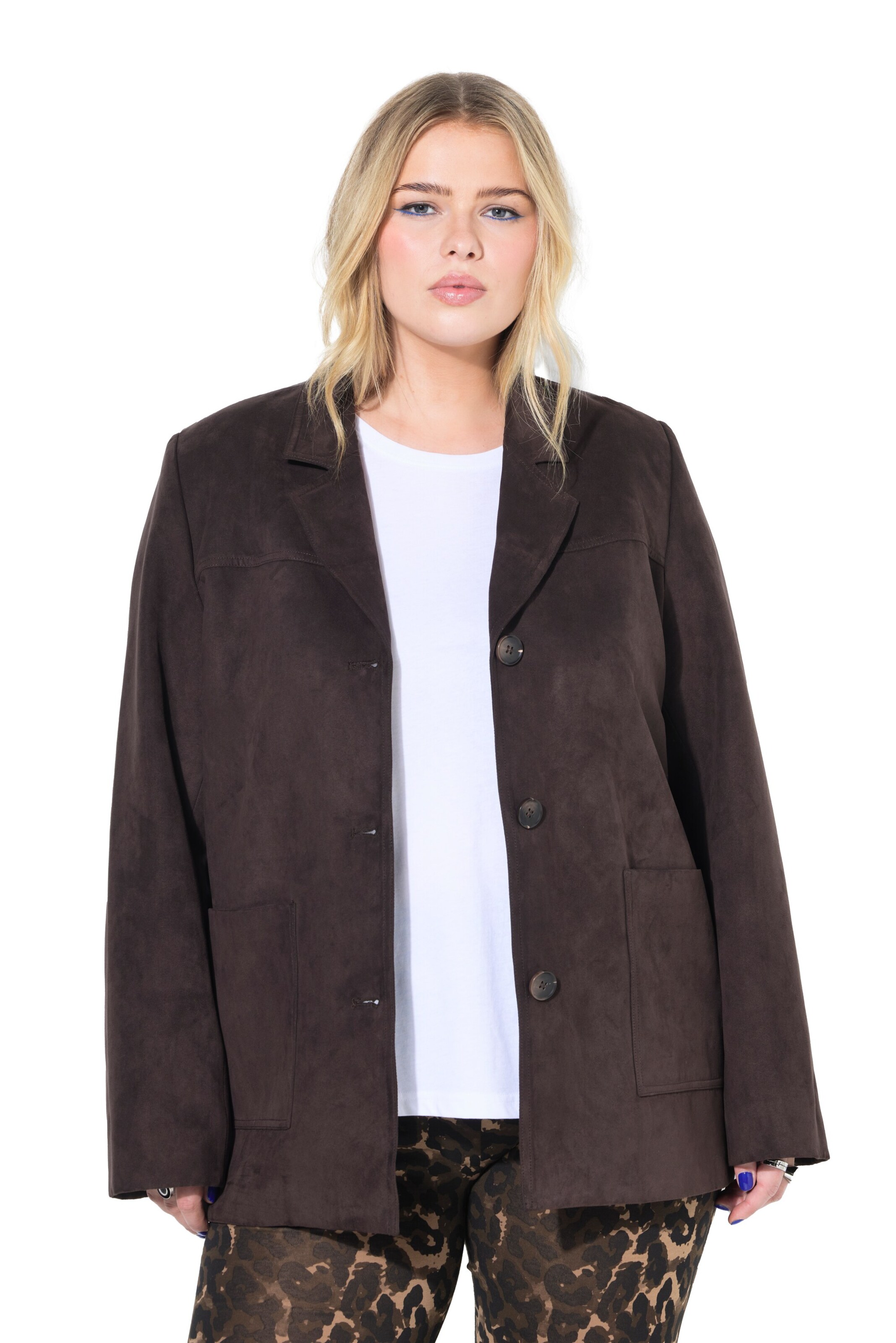 Blazer Studio Untold en marron : devant