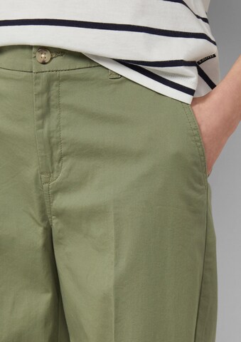 Wide Leg Pantalon à plis s.Oliver en vert