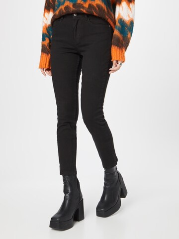 BLUE SEVEN Skinny Jeans in Zwart: voorkant