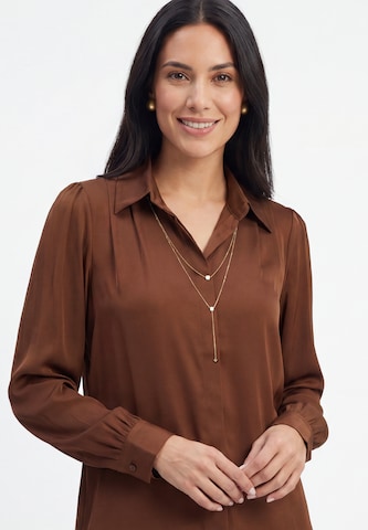 usha BLACK LABEL - Blusa en marrón