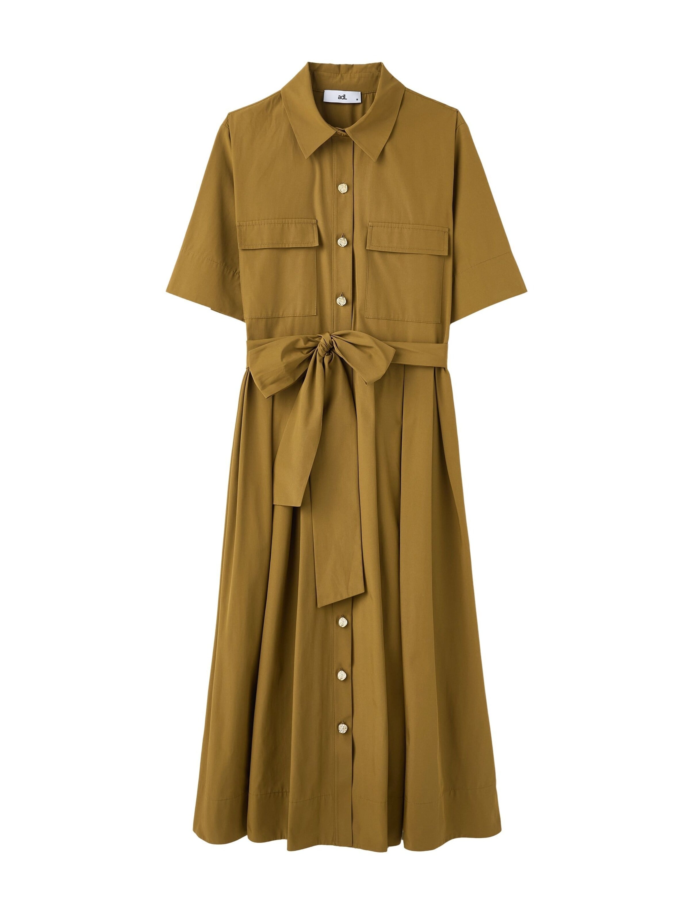Robe-chemise adl en vert : devant