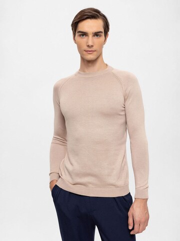 Antioch Pullover in Beige: Vorderseite