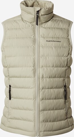 Gilet de sport PEAK PERFORMANCE en vert : devant