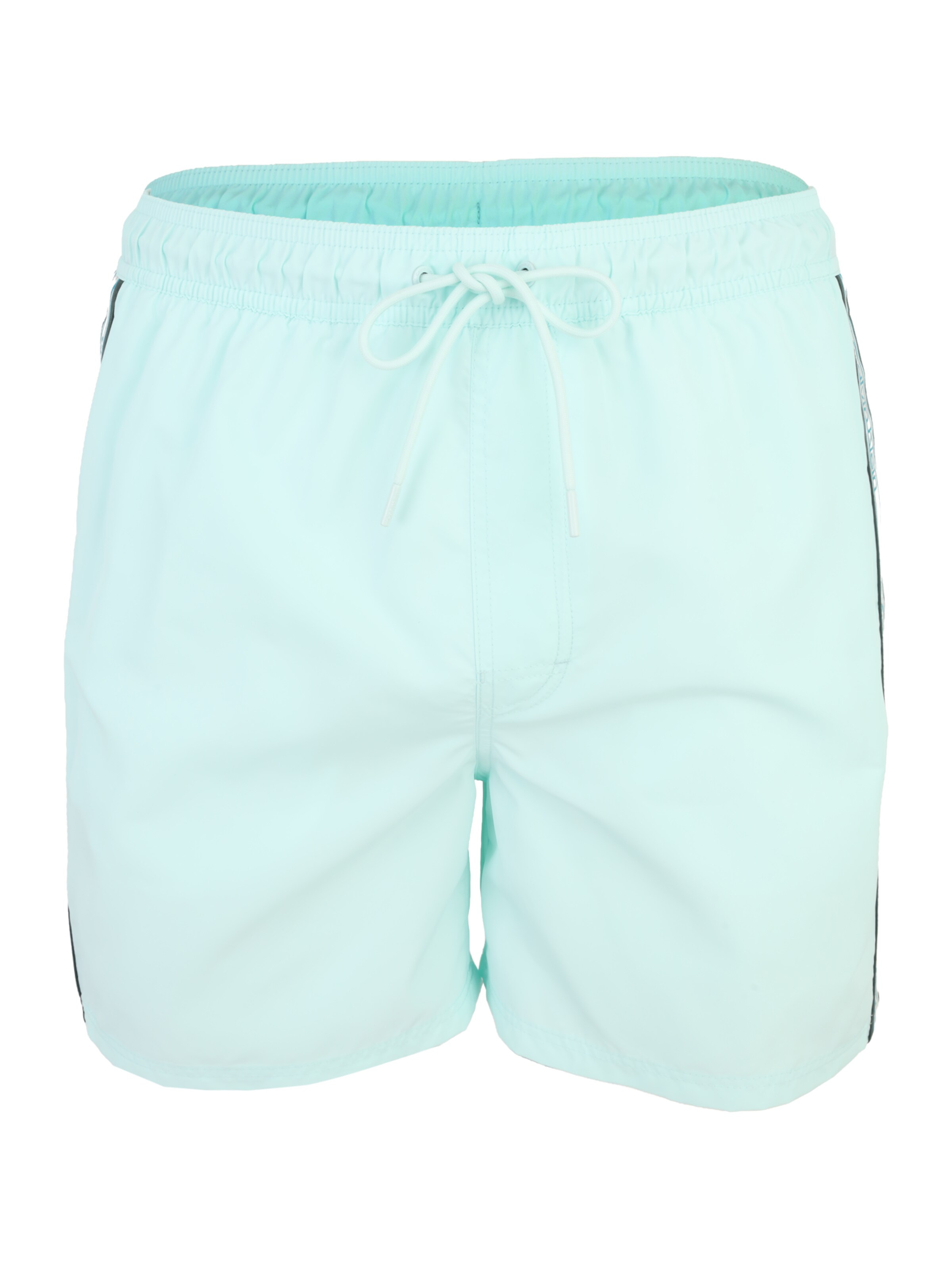 Calvin Klein Swimwear Board Shorts 'DRAWSTRING' in Gentian / Mint / Fir / White, Item view