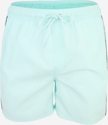 Calvin Klein Swimwear Uimashortsit 'DRAWSTRING' värissä vihreä: etupuoli