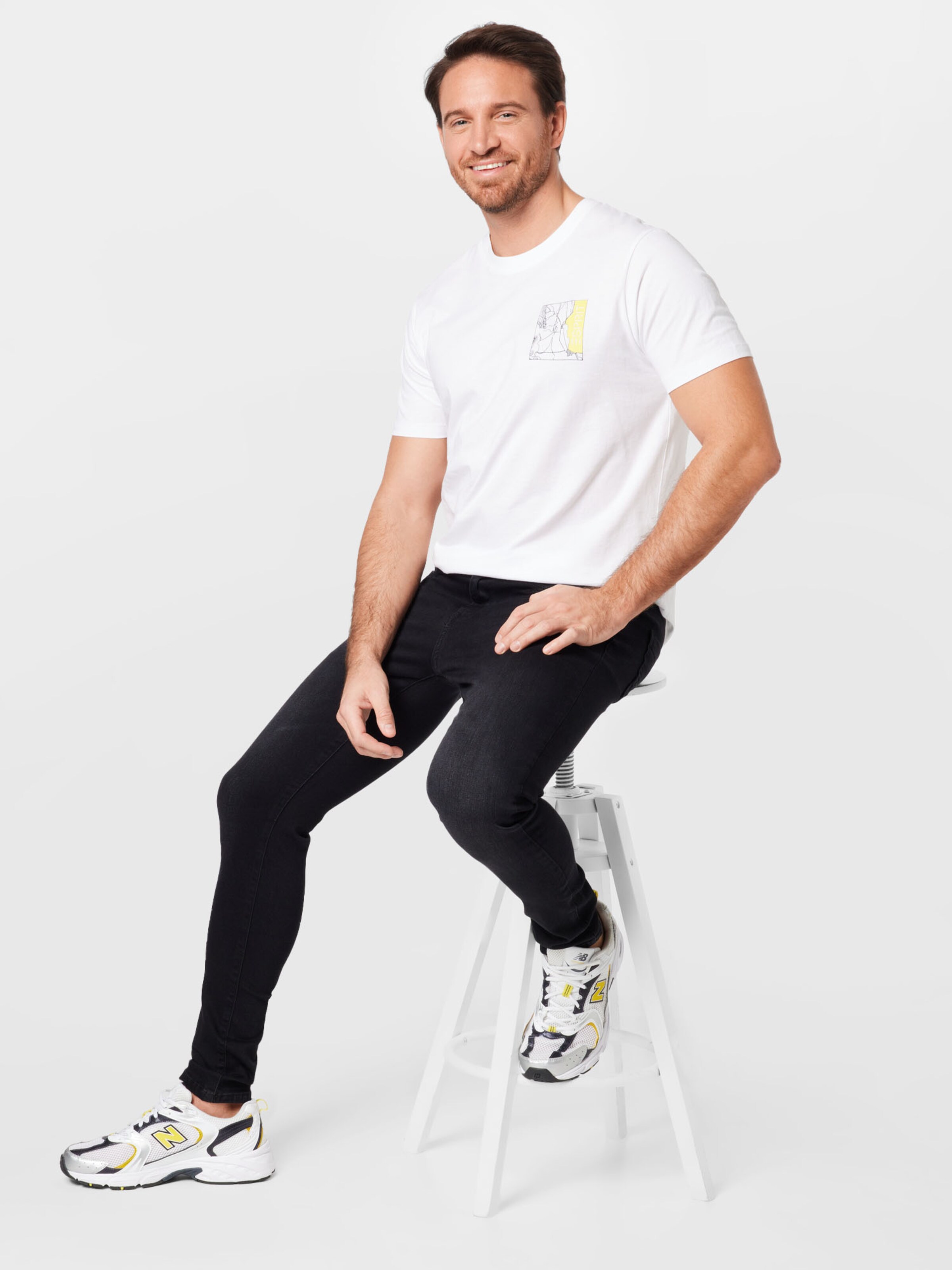 Männer Shirts ESPRIT T-Shirt in Weiß - FY74774 Männer Shirts ESPRIT T-Shirt in Weiß - FY74774