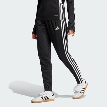 ADIDAS PERFORMANCE Slim fit Sports trousers 'Tiro 25 Essentials' in Black: front