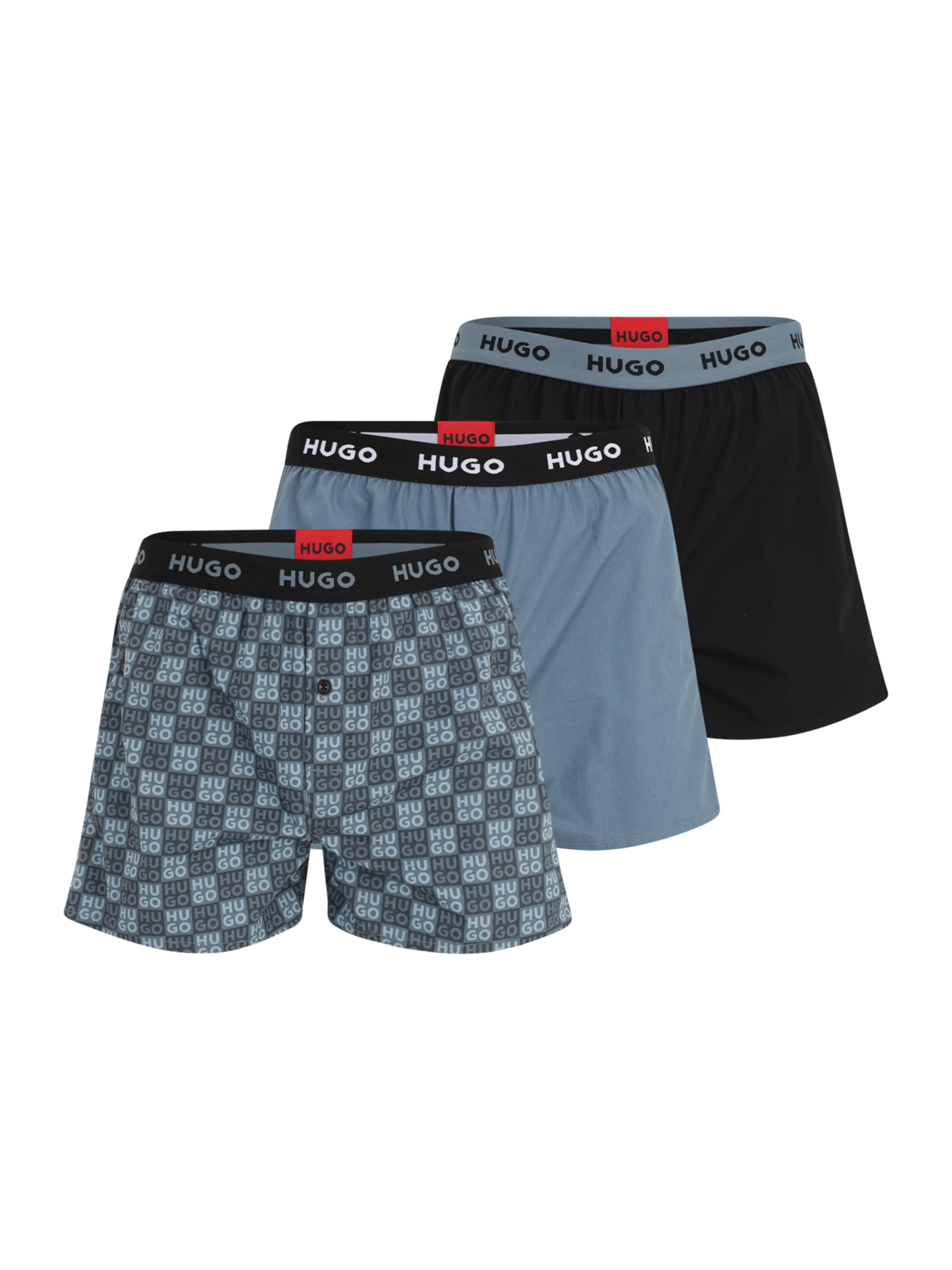HUGO Boxerky - Modrá: predná strana
