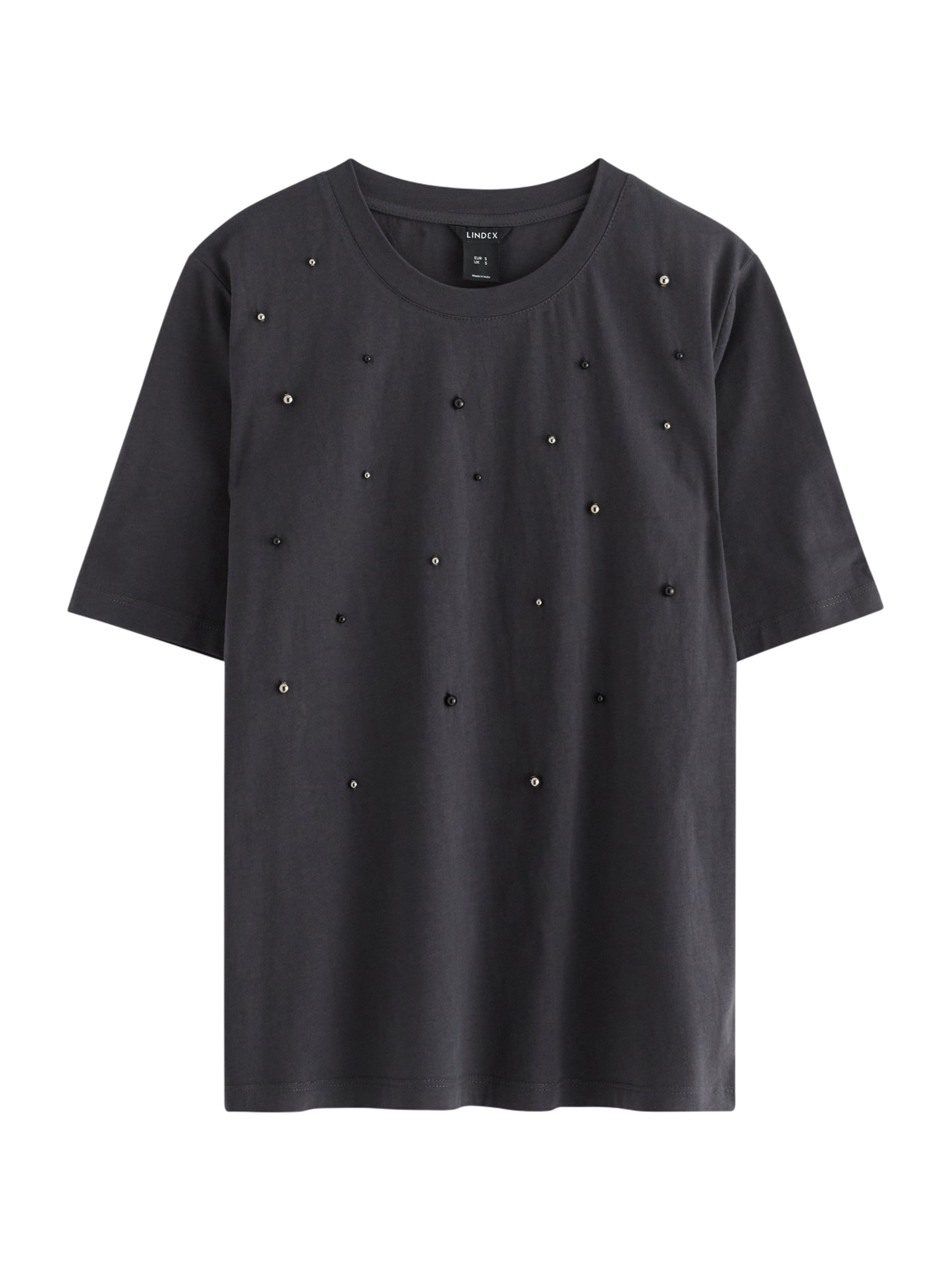 Lindex T-shirt 'Juline' en noir, Vue avec produit