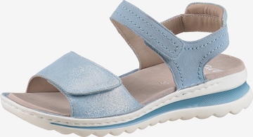 ARA Sandale 'Tampa' in Blau: Vorderseite