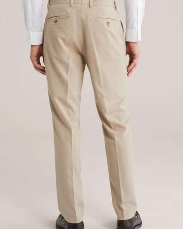 Slimfit Pantaloni con piega frontale di WE Fashion in beige