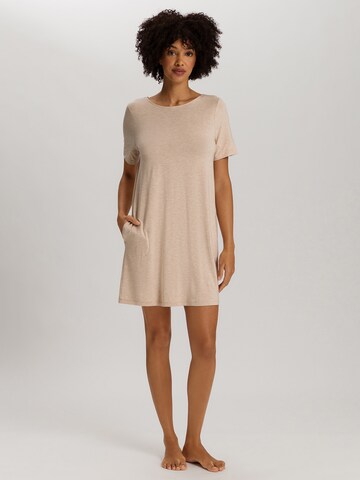 Hanro - Camisola de pijama ' Natural Elegance ' em bege: frente