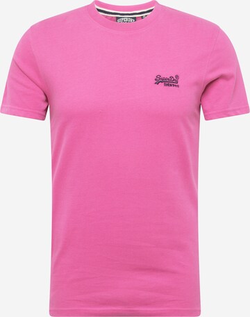 Superdry - Camiseta en rosa: frente