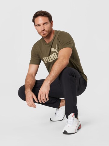 PUMA Μπλουζάκι 'Essential' σε πράσινο
