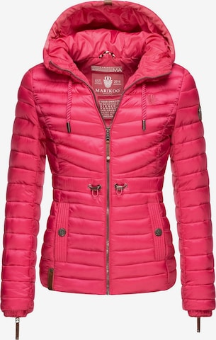 MARIKOO Демисезонная куртка в Ярко-розовый: спереди