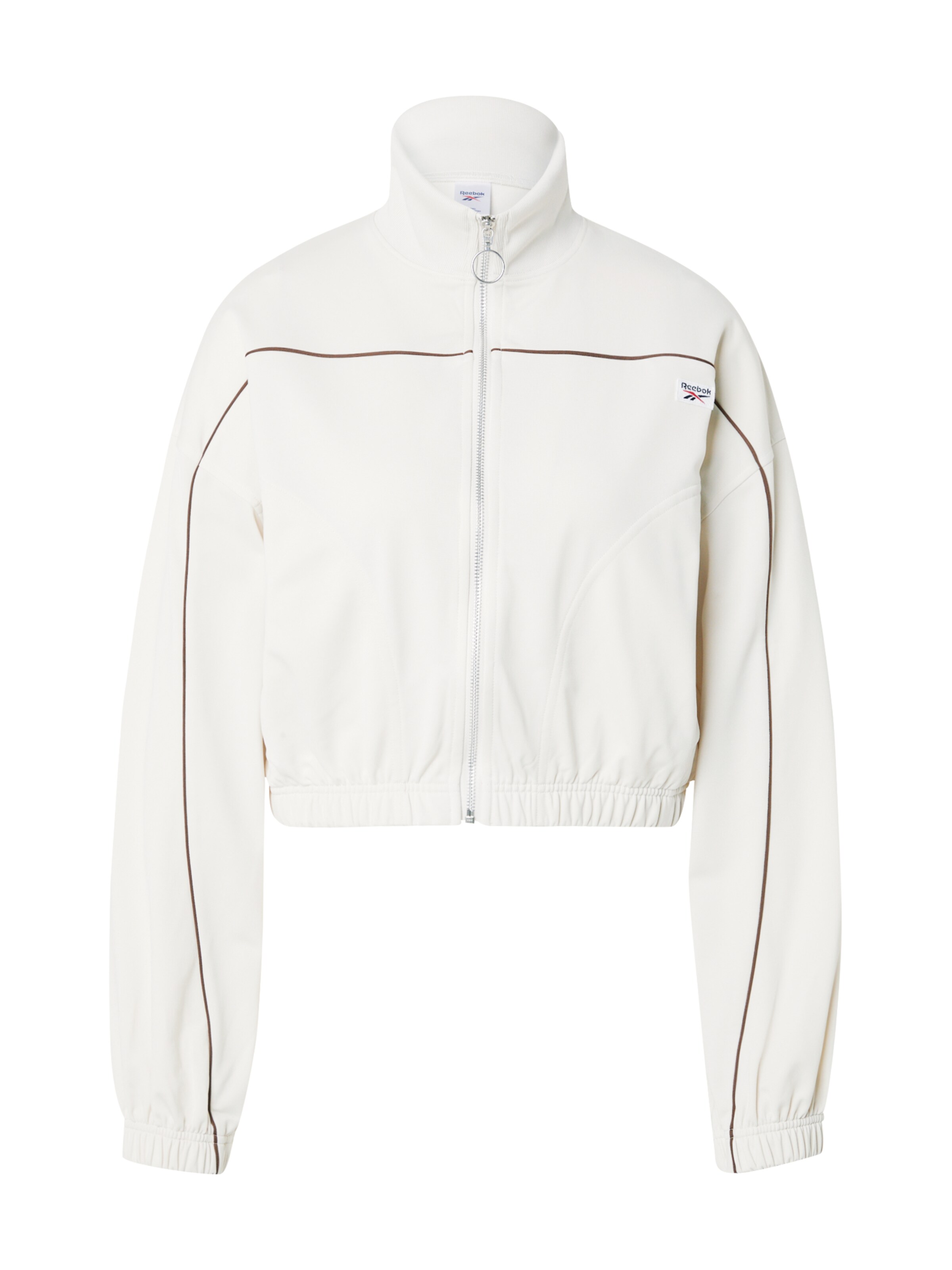 Reebok Sportssweatjakke i beige: forside