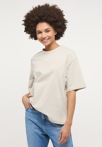 MUSTANG T-Shirt in Beige: predná strana