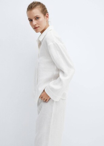 MANGO Blouse 'Bois' in White