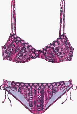 s.Oliver Minimizer Bikini w kolorze fioletowy: przód