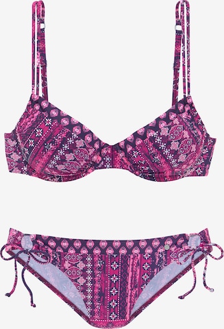 s.Oliver Minimizer Bikini in Lila: voorkant