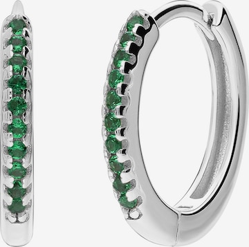 Boucles d'oreilles Lucardi en argent : devant