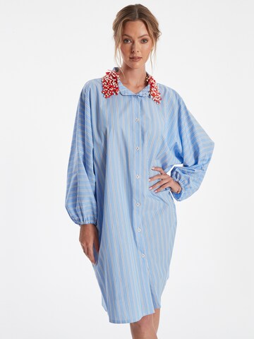 Ana Alcazar Blousejurk 'Zava' in Blauw: voorkant