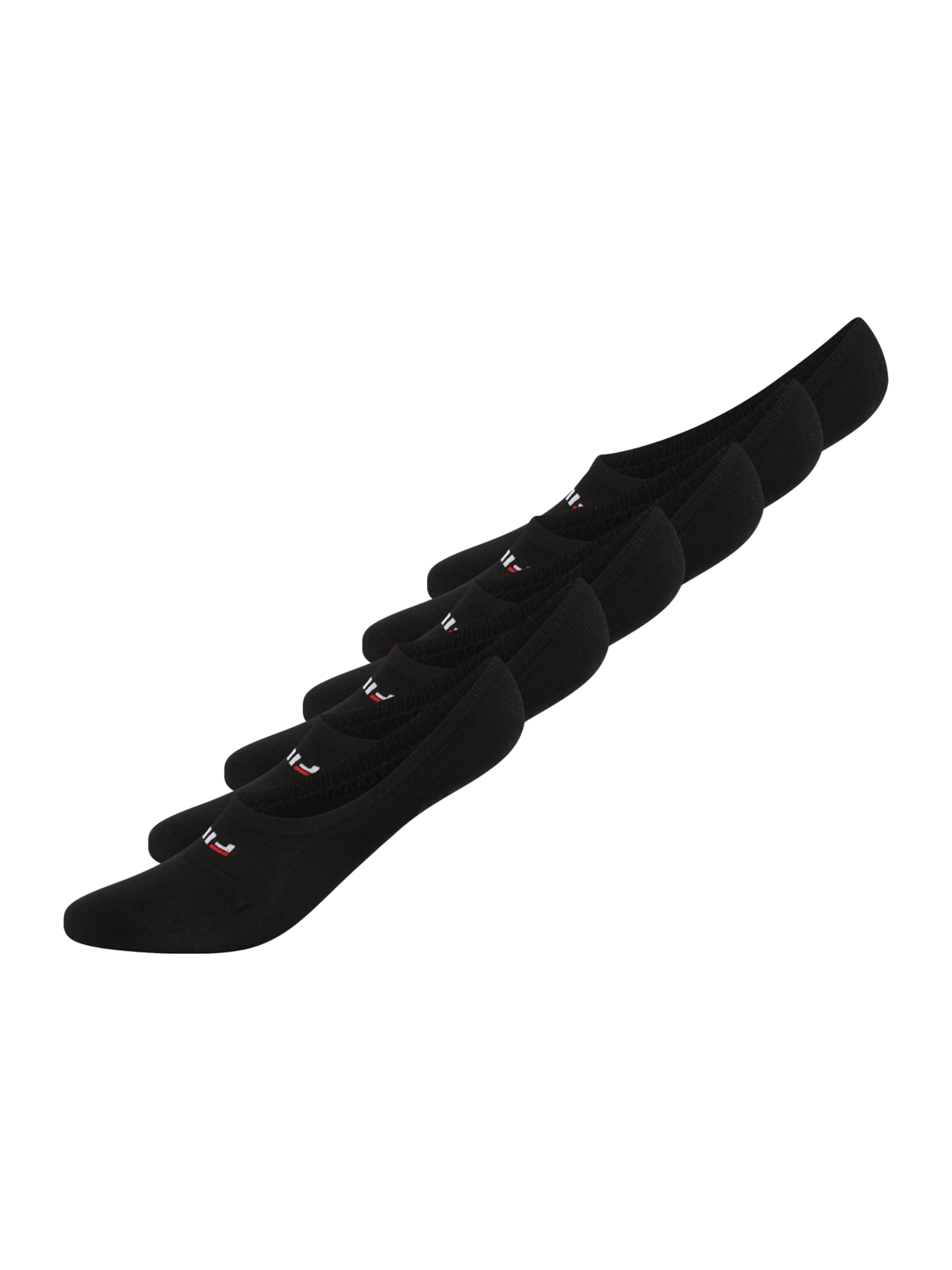 FILA Дамски чорапи тип терлици в черно: отпред