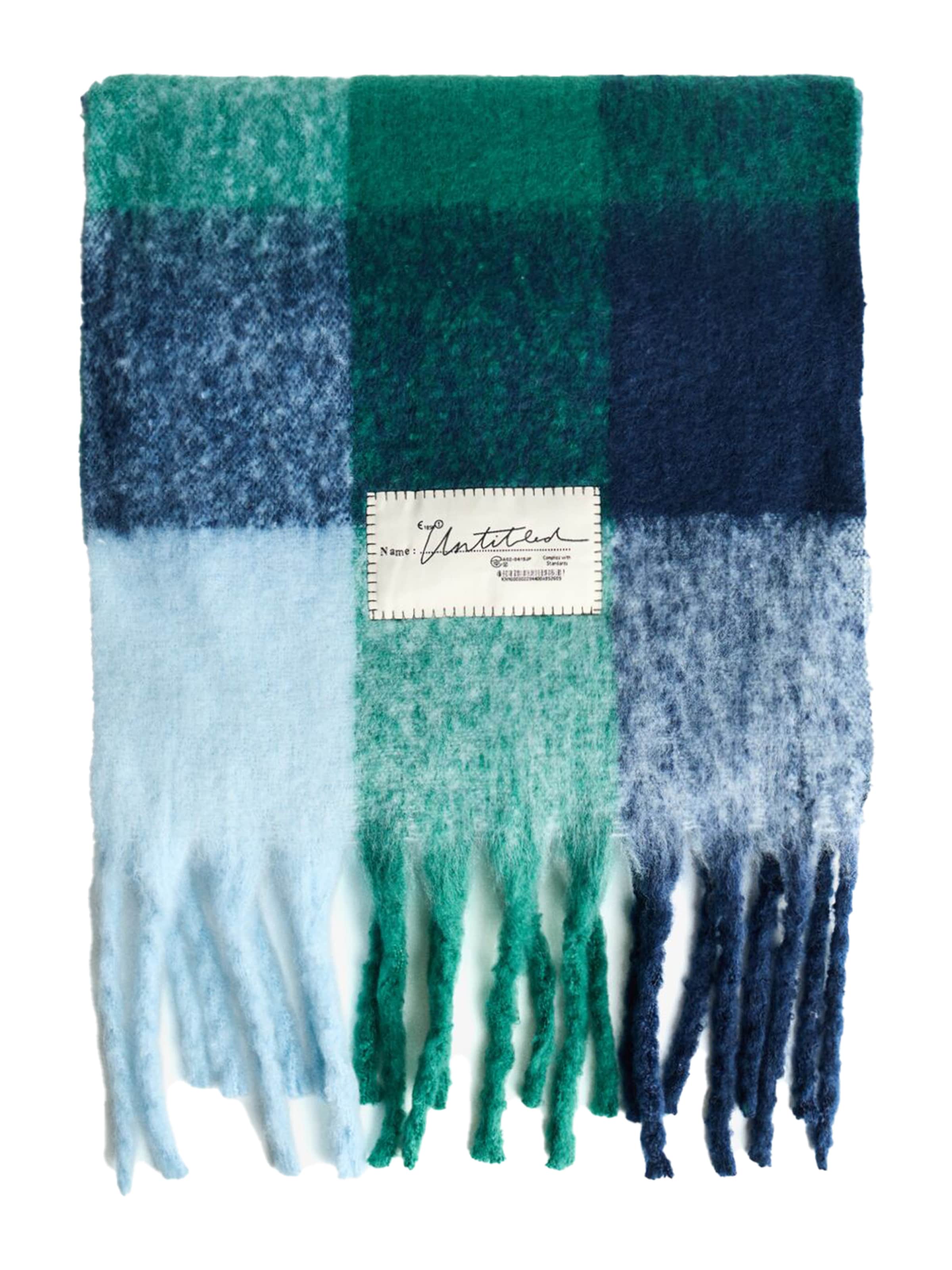 tengerészkék / világoskék / zöld Bershka Sál, Termék nézet