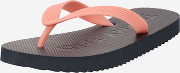 Tommy Jeans Teenslipper in Roze: voorkant