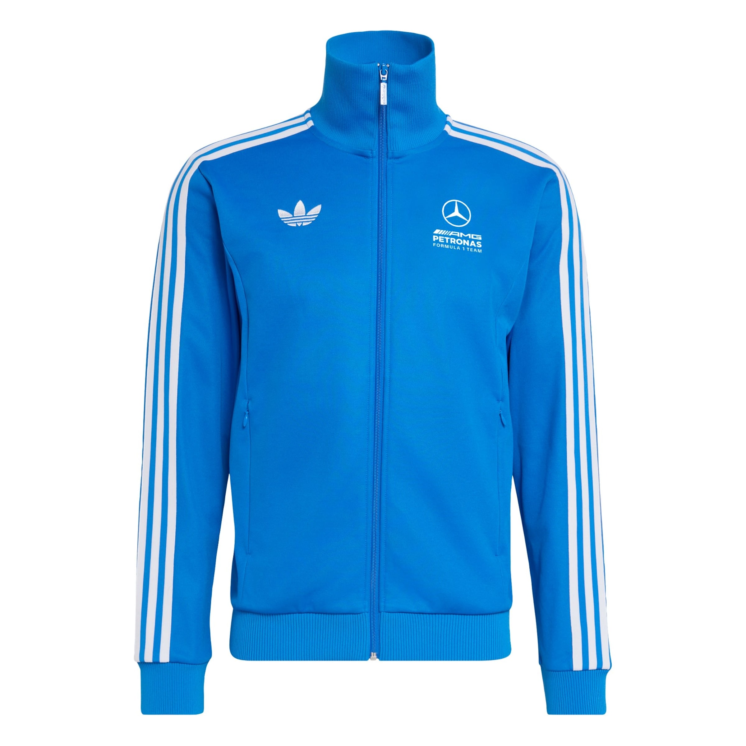 Veste de survêtement 'Mercedes AMG Petronas Formula 1 Team Blue Wonder' ADIDAS PERFORMANCE en bleu : devant