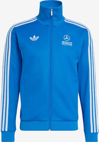 ADIDAS PERFORMANCE - Casaco de treino em moletão 'Mercedes AMG Petronas Formula 1 Team Blue Wonder' em azul: frente