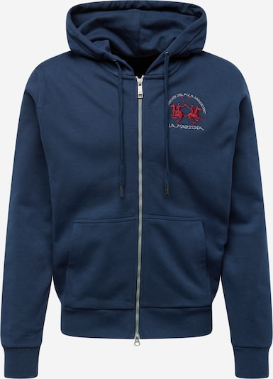 La Martina Sweatvest in de kleur Navy / Rood / Wit, Productweergave