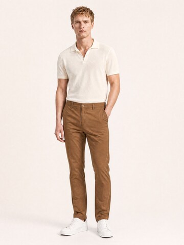 yazubi Slim fit Chino Pants 'Kyle' in Beige