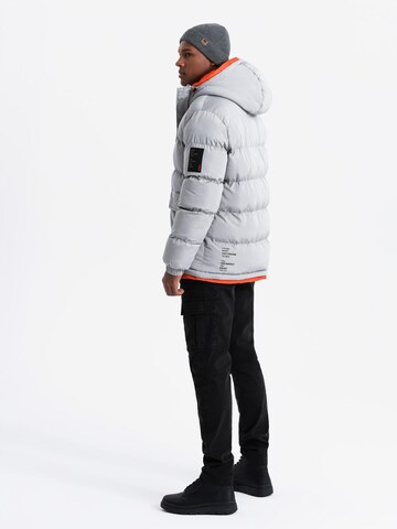 Ombre Winter jacket 'OM-JAHP-0208' in Grey