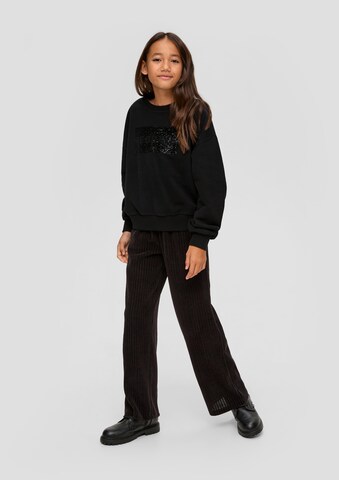 s.Oliver Sweatshirt in Schwarz