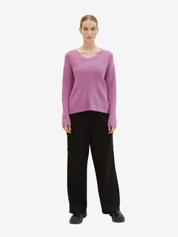 TOM TAILOR Sweater in Purple