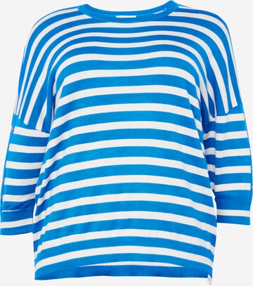 T-shirt Fransa Curve en bleu : devant