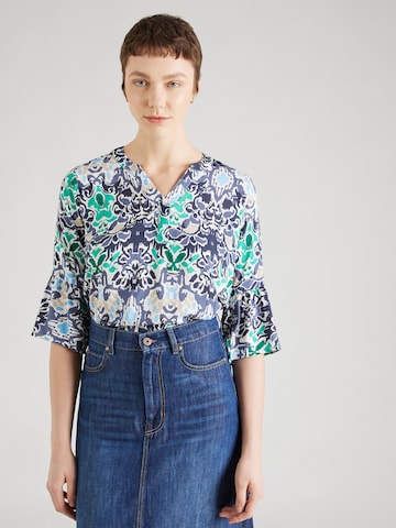 Sublevel Blouse in Blue: front