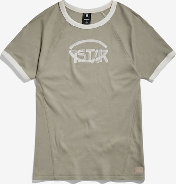 T-shirt G-Star RAW en vert : devant