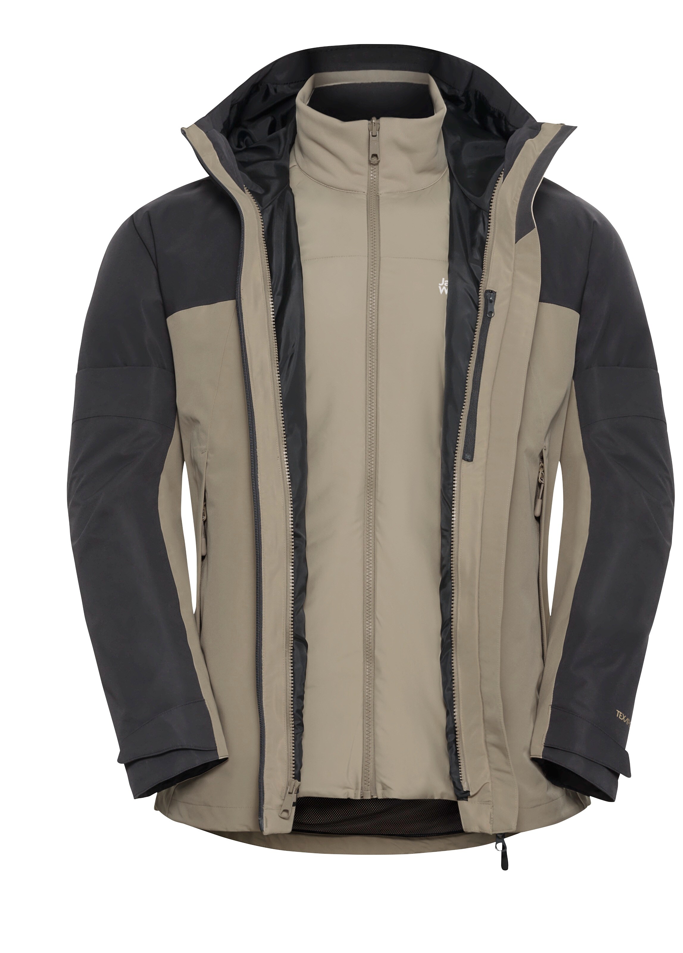 JACK WOLFSKIN Outdoorjas in Beige