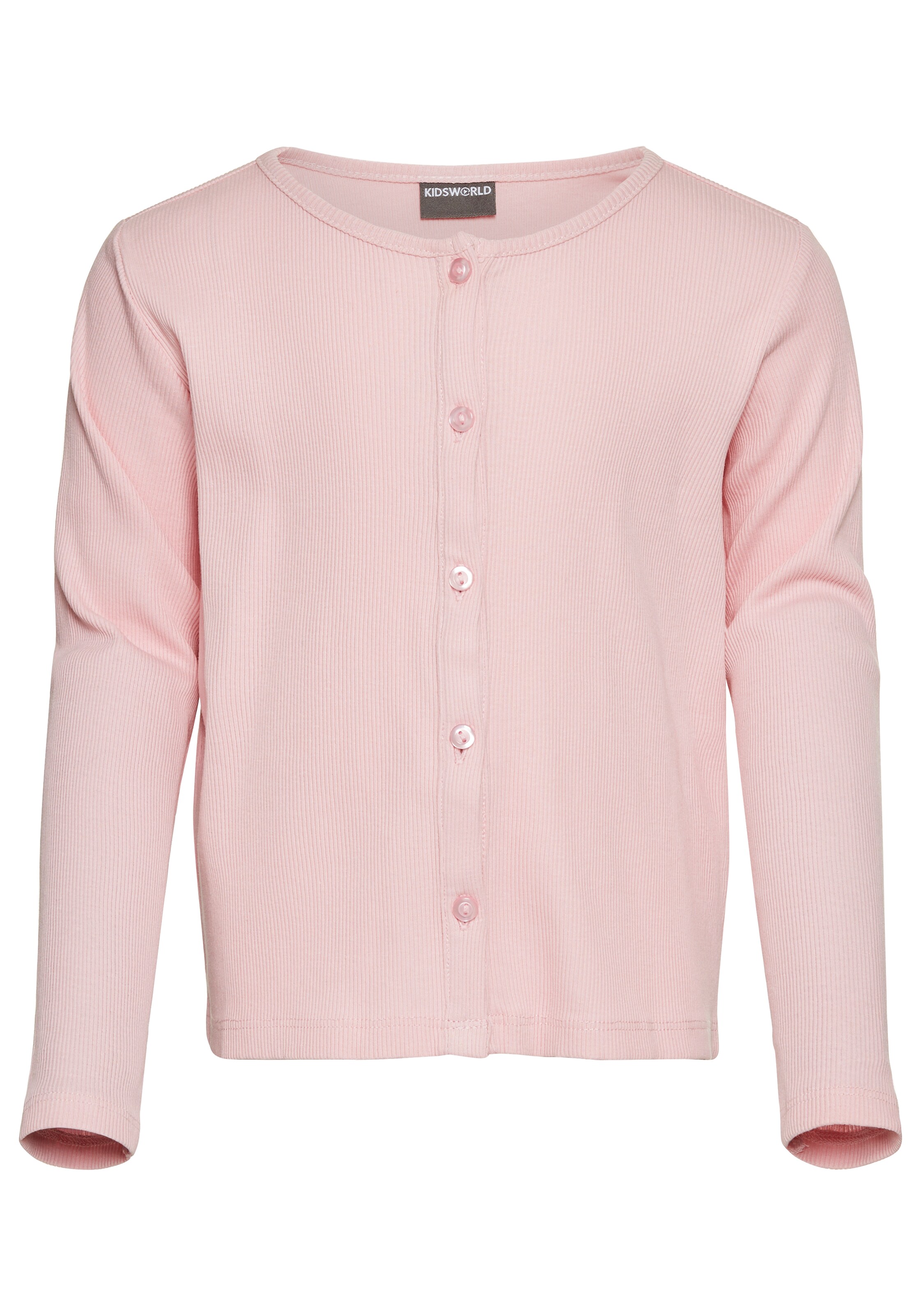 Kidsworld Knit Cardigan in Pink: front