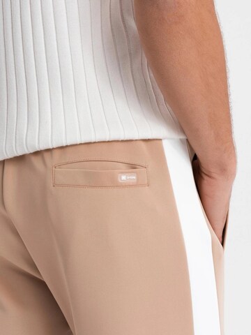 Ombre Regular Sports trousers 'OM-PASK-0229' in Beige