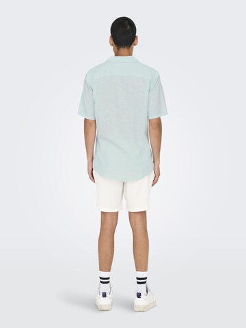 Only & Sons - Ajuste regular Camisa 'Caiden' en azul